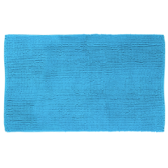 |Коврик для ванной 500х800мм MASTERHOUSE Эйя микрофибра(шенилл) h ворса=1см голубой(60394)