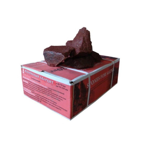 Камни Малиновый Кварцит 20кг(коробка) колотый