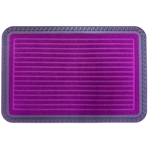 Коврик придверный 400*600мм Ребристый на жесткой подложке, сиреневый (D/1737-1056)