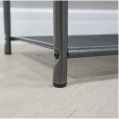 Полка для обуви Гранада 23В НБК 2 полки, 65х31х50см с сиденьем графит (272836)