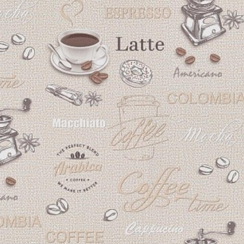Обои 10-1039-51 БелВинил Кофе винил на флизелиновой основе 1,06*10 (6)