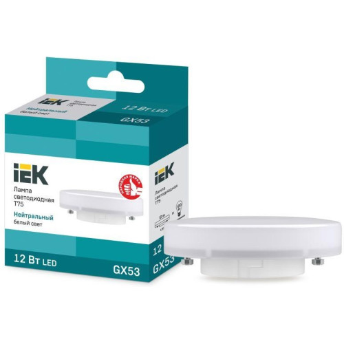 Лампа GX53 светодиод.12Вт 4000К IEК (1080Lm)