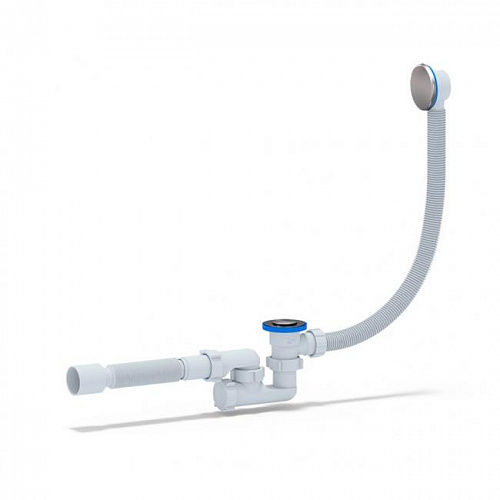 Сифон для ванны клик-клак АНИПЛАСТ ЕС255S 1 1/2''х40 с гибкой трубой 40х50 регулируемый