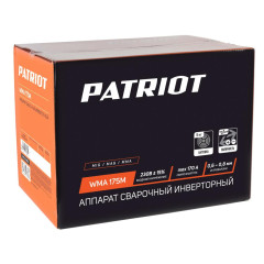 Аппарат сварочный  п/а PATRIOT WMA 175M (MIG/MAG/MMA) (*20)