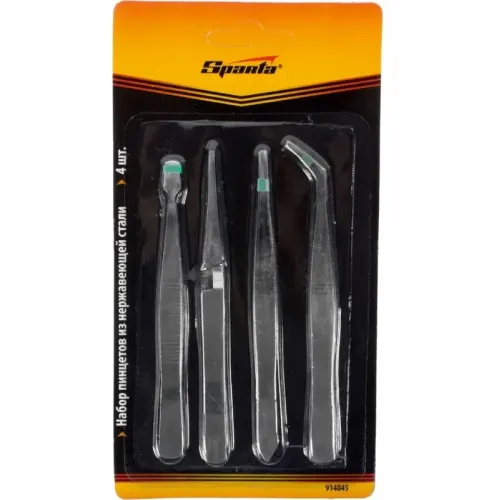 Набор пинцетов Sparta 4 шт (914845)