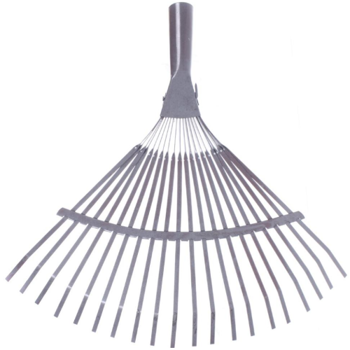 Грабли веерные б/черенка пластинчатые, окрашенные 18 зубьев (215358)