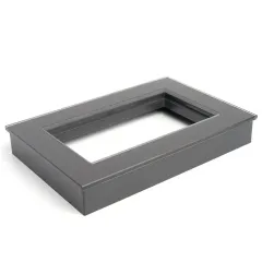 Рамка 2-пост Катрин (без перемычки) стекло графит GFR00-7012-06