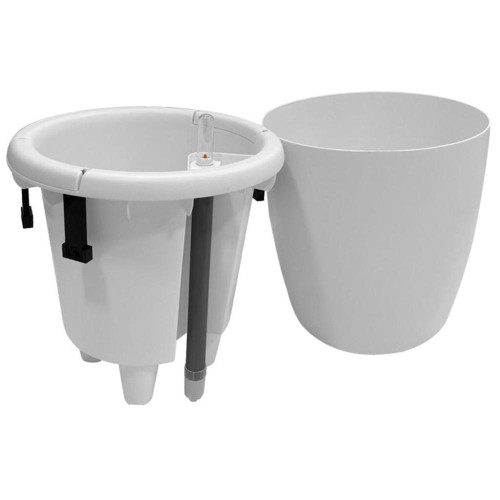 Горшок для цветов 5 л MUNCHEN с автополивом белый INGREEN IG622111048 (244020)