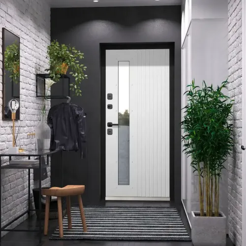 Дверь метал. Luxor Termo Рейка Стеклопакет (2050*860, Левая)