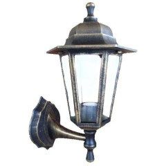 Светильник уличный ЭЛЕКТ Леда1 Е27 60Вт IP44 пласт. медь 6-гран. 35х20см(621924)