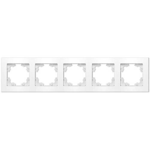 Рамка 5-пост UNIVersal Афина белый A1042