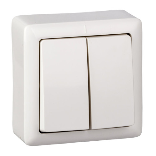 Выключатель О/У 2-кл ХИТ белый VA56-232-B (55128)