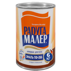 Эмаль ПФ-266 РАДУГА-МАЛЕР золотисто-коричневая 6 кг