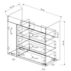 Тумба EVA GOLD 85 