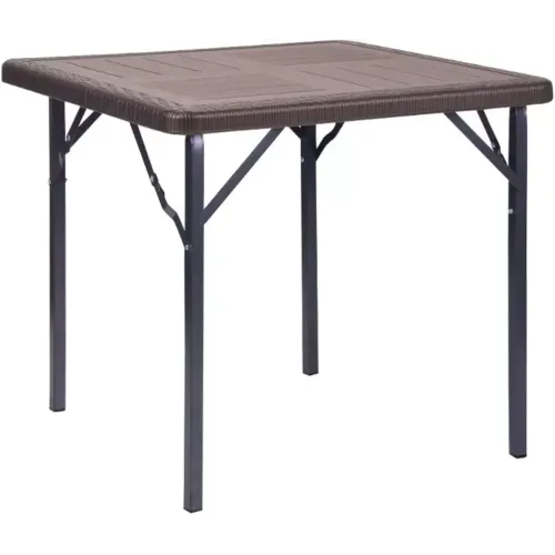 Мебель садовая Green Days Семейный 78х78х70см, стол+4 стула, цвет коричневый (281550)