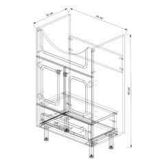 Тумба EVA GOLD 55 