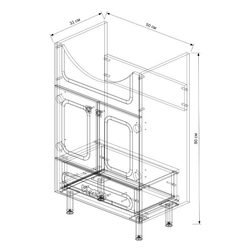 Тумба EVA GOLD 55 