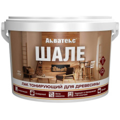 Лак тонирующий Акватекс ШАЛЕ для древесины белый 2,5л