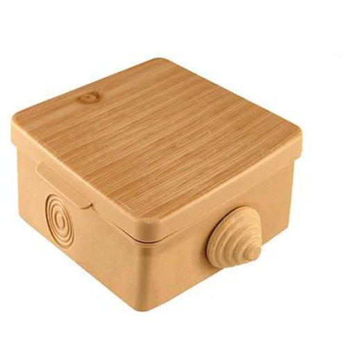 Коробка распред. ОП 65х65х50мм, крышка, сосна, IP54, 4вх. TDM SQ1401-0711 (660364)