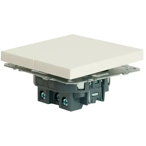 Переключатель 2-кл ЭМИЛИ перекрестный белый RSW10-5111-01