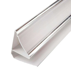 Профиль ПВХ АЛЬТА Плинтус потолочный ХРОМ 3,0 м (20)