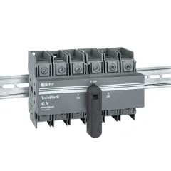 Реверсивный рубильник 40А TB40-3P на DIN-рейку или монтажную плату TwinBlock EKF tb-s-40-3p-rev