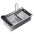 Мойка нерж. врезная MIXLINE PRO 750х460х215мм V2.0,сатин, сиф/доз/смесит/кол/д.р/о.с