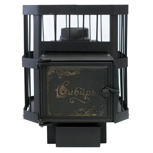 Печь банная Сибирь 15 чугунная с выносным топочным каналом(*9)