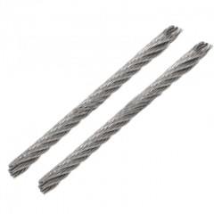 Трос нержавеющий А2 7х7 средней мягкости АРТ8379 3мм