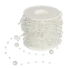 Бусы новогодние 1500см Капли росы прозрачные Y4-9346 (502795)