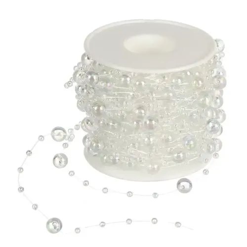 Бусы новогодние 1500см Капли росы прозрачные Y4-9346 (502795)