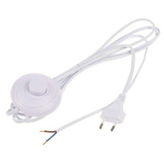 Шнур для светильников FERON белый с ножным выключателем DM106 29844 (678304)