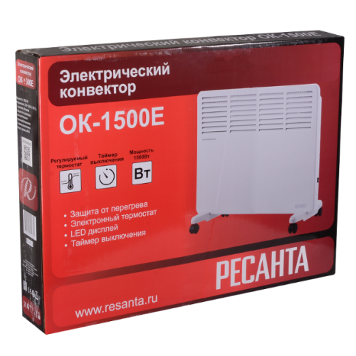 Обогреватель конвекторный РЕСАНТА ОК-1500Е (LЕD) (67/4/13) (*10)