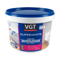 Краска в/д VGT 2180 акрил. Интерьерная Влагостойкая Супербелая 3кг