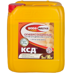 Препарат WOOD MASTER КСД Огнебиозащитный состав 5кг БЕСЦВЕТНЫЙ