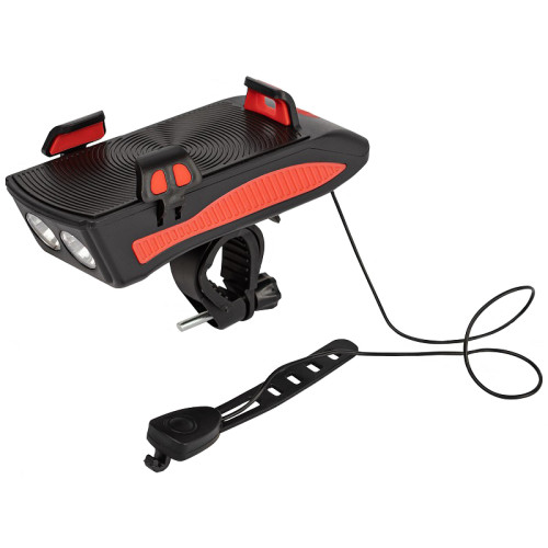 Фонарь велосипедный ЭРА VA-802 5W(335lm) акк.2400 mAh,powerbank,сигнал,держ д/телефона, 8ч 5823