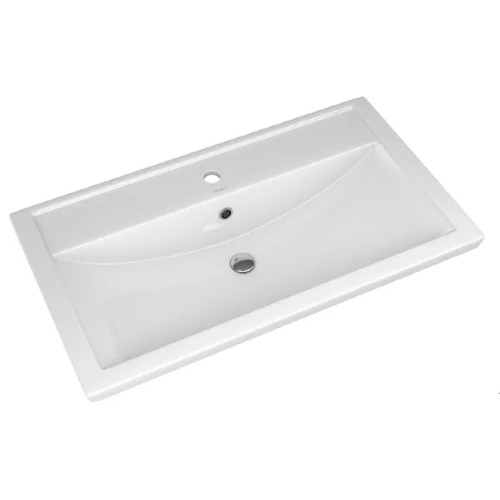 Умывальник мебельный 80 Фостер с отв., белый