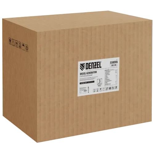 Генератор дизельный DENZEL DES-55E, 5,5 кВт (94414) (*30)