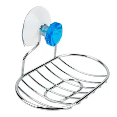 Мыльница РЫЖИЙ КОТ на присосках Бриллиант, овальная металл, 311464 (485569)