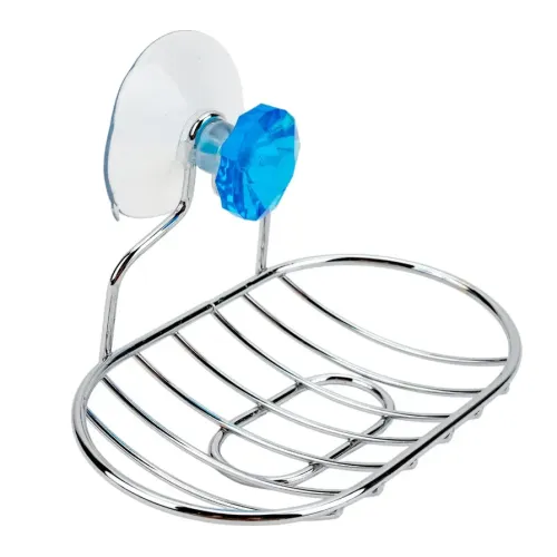 Мыльница РЫЖИЙ КОТ на присосках Бриллиант, овальная металл, 311464 (485569)