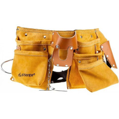 Сумка-пояс STAYER для инструмента, 3 подвески (38512)