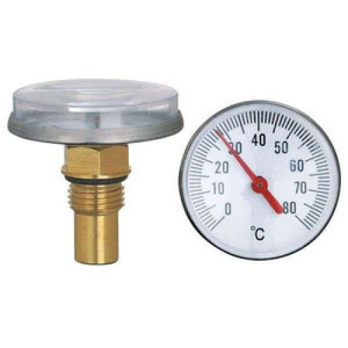 Термометр аксиальный биметаллический TIM t 0-80C Y-40T-80
