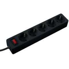 Фильтр сетевой КОСМОС 5 роз. 10A 3м черный (472210)