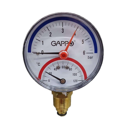 Термоманометр радиальный GAPPO 6 bar G1472