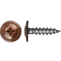 Саморез прессшайба острый 4,2х13 (8017) шок-корич.