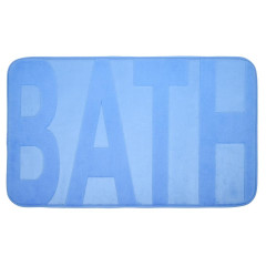 |Коврик для ванной 450х750мм VORTEX Bath с памятью h ворса=1,2см синий(24119)