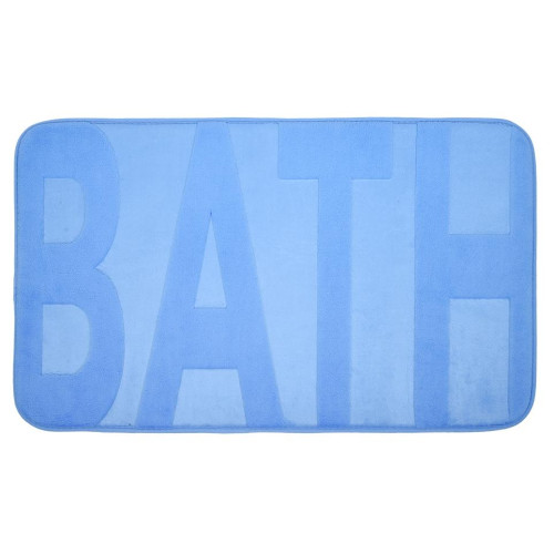 |Коврик для ванной 450х750мм VORTEX Bath с памятью h ворса=1,2см синий(24119)