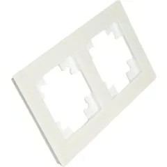 Рамка 2-пост Катрин стекло белый матовый GFR00-7002-01М