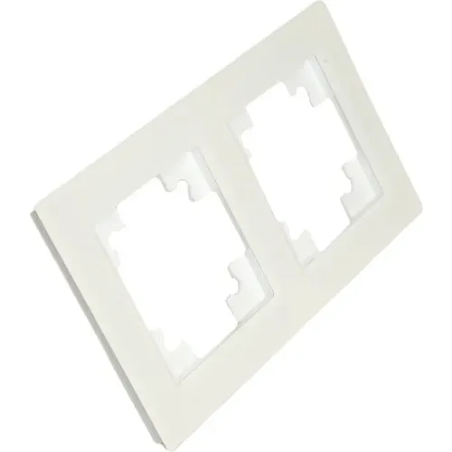 Рамка 2-пост Катрин стекло белый матовый GFR00-7002-01М