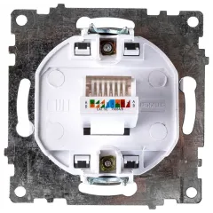 Розетка PC Катрин белый GLS00-7107-01